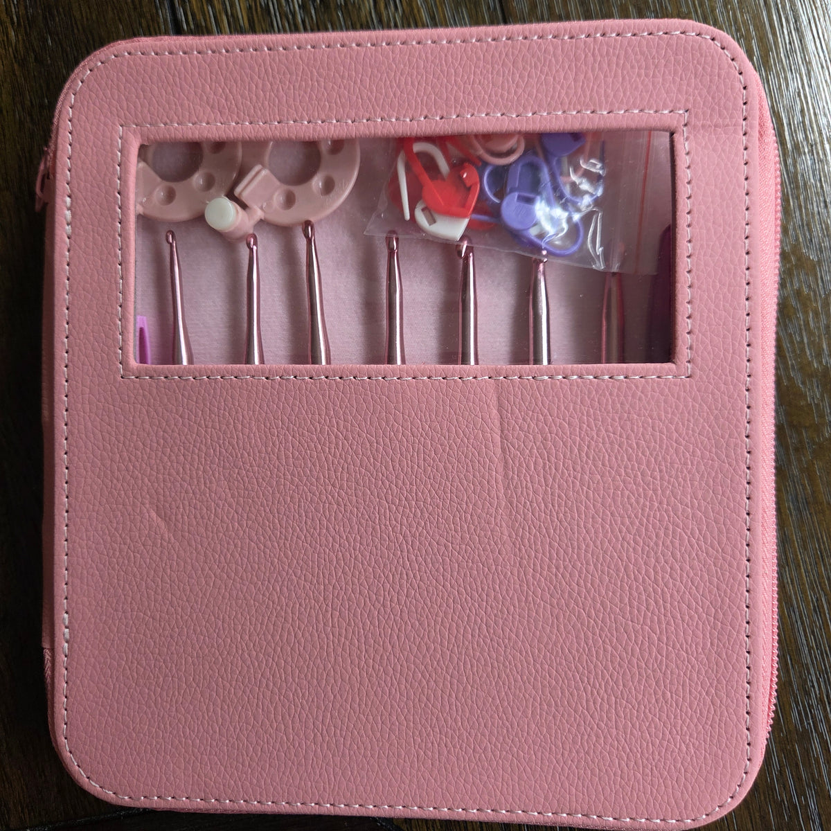 Crochet Set Case - Pink